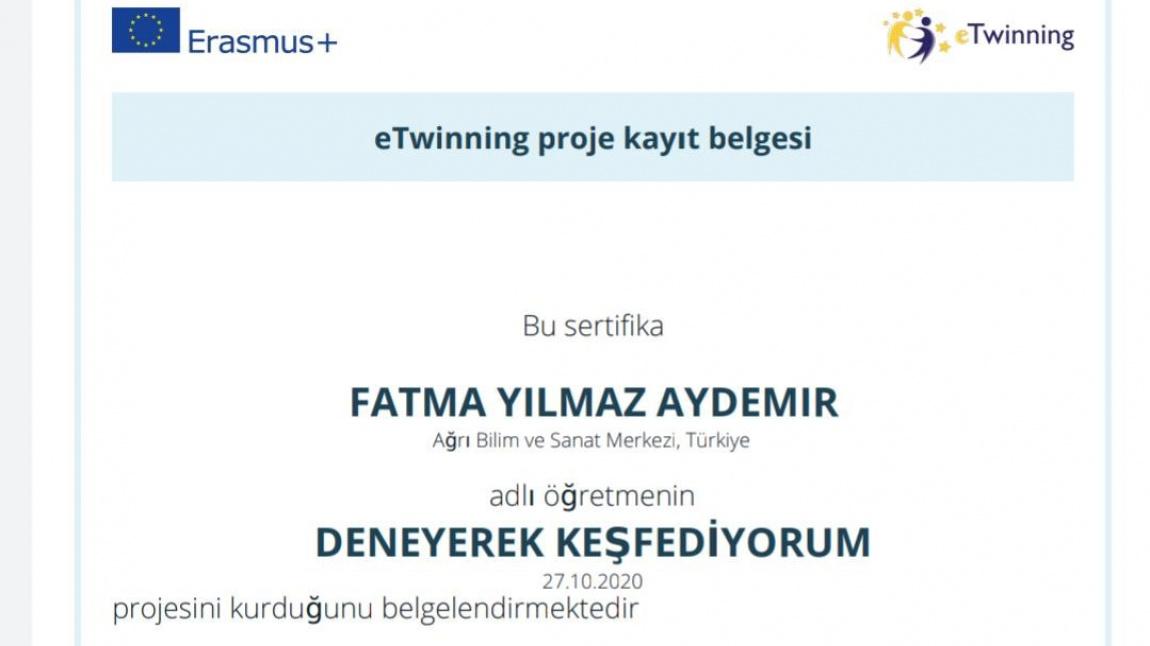 DENEYEREK KEŞFEDİYORUM E-TWINING PROJESİ